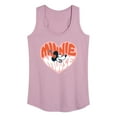 thumbnail image 1 of Disney - Minnie Mouse - Retro Heart - Women's Racerback Tank Top, 1 of 4