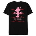 thumbnail image 1 of Disney Minnie Mouse Retro Silhouette You Can Do Big Things - Short Sleeve Blended T-Shirt for Adults - Customized-Black, 1 of 5