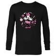 thumbnail image 1 of Disney Minnie Mouse Retro Vinyl Summer - Long Sleeve T-Shirt for Men - Customized-Black, 1 of 5