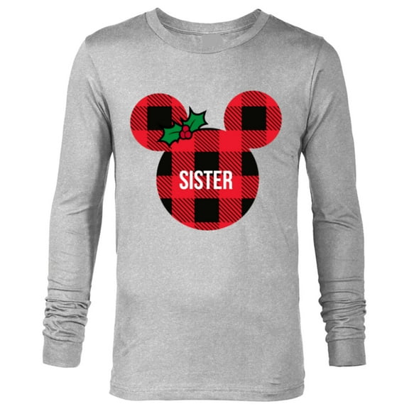 Disney Minnie Mouse SISTER Holiday Family - Long Sleeve T-Shirt for Men - Customized-Athletic Heather