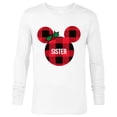 thumbnail image 1 of Disney Minnie Mouse SISTER Holiday Family - Long Sleeve T-Shirt for Men - Customized-White, 1 of 5