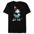 thumbnail image 1 of Disney Minnie Mouse Sassy Wink Black - Short Sleeve Blended T-Shirt for Adults - Customized-Black, 1 of 5