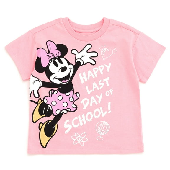 Disney Minnie Mouse School T-Shirt Toddler to Big Kid