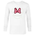 thumbnail image 1 of Disney Minnie Mouse Schwester Head Icon Magic Family German- Long Sleeve T-Shirt for Men - Customized-White, 1 of 5