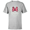 thumbnail image 1 of Disney Minnie Mouse Schwester Head Icon Magic Family German- Short Sleeve T-Shirt for Kids - Customized-Athletic Heather, 1 of 5