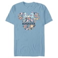 thumbnail image 1 of Disney Minnie Mouse Schwester Icon Flowers German Family- Short Sleeve Blended T-Shirt for Adults - Customized-Ocean Blue, 1 of 5