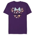 thumbnail image 1 of Disney Minnie Mouse Schwester Icon Flowers German Family- Short Sleeve Blended T-Shirt for Adults - Customized-Purple, 1 of 5