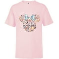 thumbnail image 1 of Disney Minnie Mouse Schwester Icon Flowers German Family- Short Sleeve T-Shirt for Kids - Customized-Soft Pink, 1 of 5
