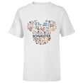 thumbnail image 1 of Disney Minnie Mouse Schwester Icon Flowers German Family- Short Sleeve T-Shirt for Kids - Customized-White, 1 of 5