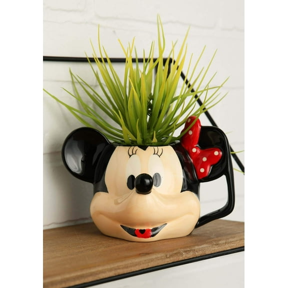 Disney Minnie Mouse Sculpted Figural Head Ceramic Mug 6oz