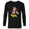 thumbnail image 1 of Disney Minnie Mouse Secret Santa Cupcake Nice for Christmas - Long Sleeve T-Shirt for Men - Customized-Black, 1 of 5