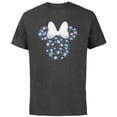 thumbnail image 1 of Disney Minnie Mouse September Birth Month Birthstone Flowers - Short Sleeve Cotton T-Shirt for Adults - Customized-Charcoal, 1 of 5
