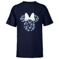 thumbnail image 1 of Disney Minnie Mouse September Birth Month Birthstone Flowers - Short Sleeve T-Shirt for Kids - Customized-Navy, 1 of 5