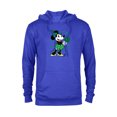 thumbnail image 1 of Disney Minnie Mouse Shamrock Bouquet St Patrick’s Day Retro - Pullover Hoodie for Adults - Customized-Royal, 1 of 5