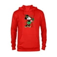 thumbnail image 1 of Disney Minnie Mouse Shamrock Bouquet St Patrick’s Day Retro - Pullover Hoodie for Adults - Customized-Red, 1 of 5