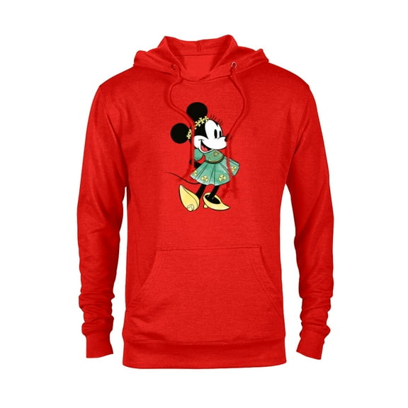 Disney Minnie Mouse Green Irish Costume St. Patrick's Day - Pullover Hoodie for Adults - Customized-Red