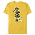 thumbnail image 1 of Disney Minnie Mouse Shape Christmas Holiday Tie-Dye Retro - Short Sleeve Blended T-Shirt for Adults - Customized-Yellow, 1 of 5