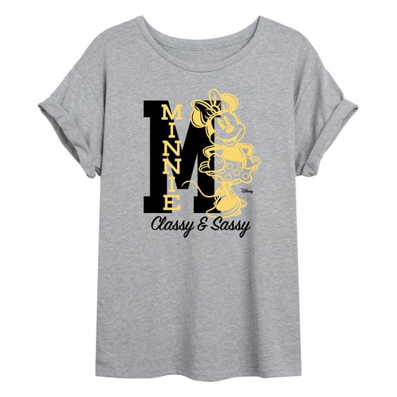Disney - Minnie Mouse - Shinning Classy & Sassy - Juniors Ideal Flowy Muscle T-Shirt