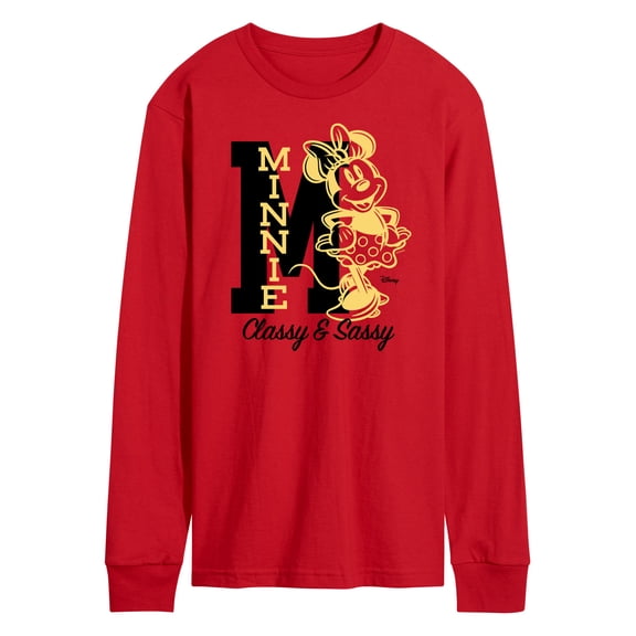 Disney - Minnie Mouse - Shinning Classy & Sassy - Men's Long Sleeve T-Shirt