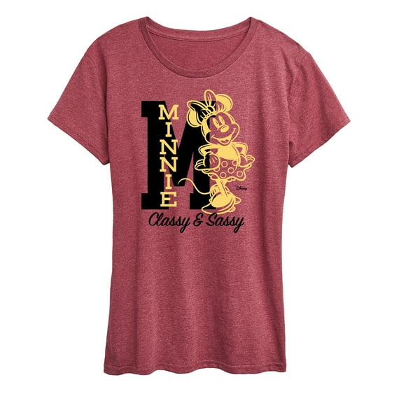 Disney - Minnie Mouse - Shinning Classy & Sassy - Women's Short Sleeve Graphic T-Shirt