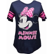 Disney Minnie Dots Junior Football Tee, S-3XL (Women's)