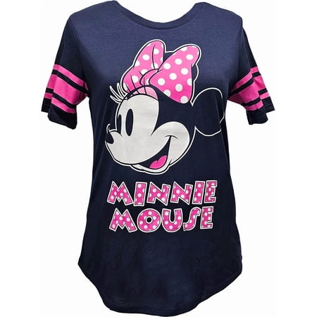 Disney Minnie Dots Junior Football Tee, S-3XL (Women's)