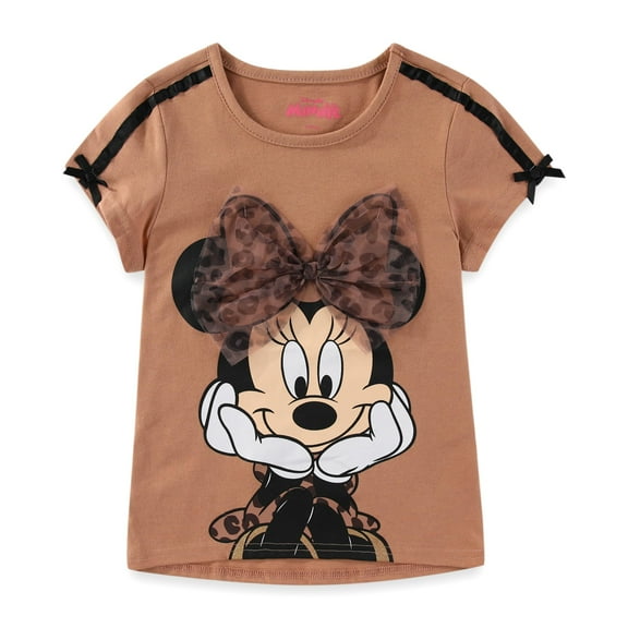 Disney Minnie Mouse Short Sleeve T-Shirt (Girls), Sizes 4-6X