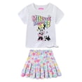 thumbnail image 1 of Disney Minnie Mouse Short Sleeve T-Shirt and Skirt Set (Girls), 2 Piece Set, Sizes 2T-7, 1 of 8