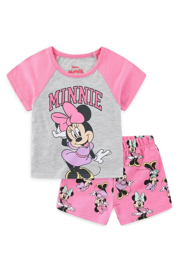Minnie Mouse Short Sleeve T-Shirt and Shorts Set (Girls), 2 Piece Set, Sizes 12M-6X