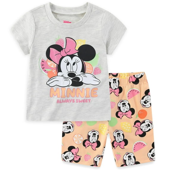 Disney Minnie Mouse Short Sleeve T-Shirt and Shorts Set (Girls), 2 Piece Set, Sizes 2T-6X