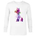 thumbnail image 1 of Disney Minnie Mouse Silhouette Cosmic Tie Dye - Long Sleeve T-Shirt for Men - Customized-White, 1 of 5