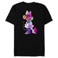 thumbnail image 1 of Disney Minnie Mouse Silhouette Cosmic Tie Dye - Short Sleeve Blended T-Shirt for Adults - Customized-Black, 1 of 5