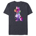 thumbnail image 1 of Disney Minnie Mouse Silhouette Cosmic Tie Dye - Short Sleeve Blended T-Shirt for Adults - Customized-Navy Heather, 1 of 5