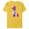 thumbnail image 1 of Disney Minnie Mouse Silhouette Cosmic Tie Dye - Short Sleeve Blended T-Shirt for Adults - Customized-Yellow, 1 of 5