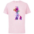 thumbnail image 1 of Disney Minnie Mouse Silhouette Cosmic Tie Dye - Short Sleeve Cotton T-Shirt for Adults - Customized-Soft Pink, 1 of 5
