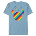 thumbnail image 1 of Disney Minnie Mouse Silhouette Rainbow - Short Sleeve Blended T-Shirt for Adults- Customized-Ocean Blue, 1 of 5