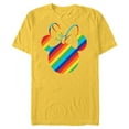 thumbnail image 1 of Disney Minnie Mouse Silhouette Rainbow - Short Sleeve Blended T-Shirt for Adults- Customized-Yellow, 1 of 5