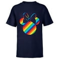 thumbnail image 1 of Disney Minnie Mouse Silhouette Rainbow  - Short Sleeve T-Shirt for Kids- Customized-Navy, 1 of 5