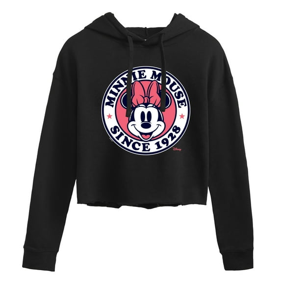 Disney - Minnie Mouse - Since 1918 - Juniors Cropped Pullover Hoodie