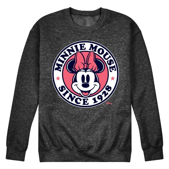 Disney - Minnie Mouse - Since 1918 - Men's Crew Neck Fleece Pullover