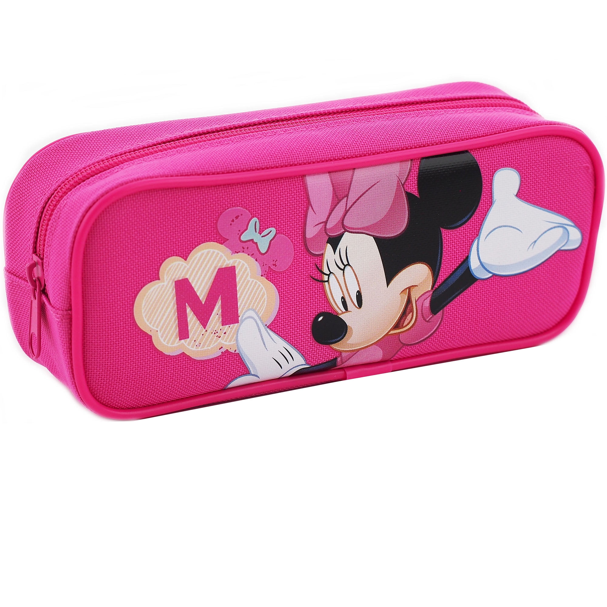 Disney Mini Pencil Case, zip-up stationery kit including 30+ pieces