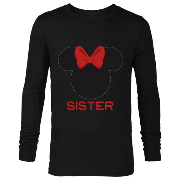 Disney Minnie Mouse Sister Family - Long Sleeve T-Shirt for Men – Customized-Black