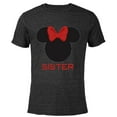 thumbnail image 1 of Disney Minnie Mouse Sister Family - Short Sleeve Blended T-Shirt for Adults – Customized-Black, 1 of 4