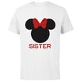 thumbnail image 1 of Disney Minnie Mouse Sister Family - Short Sleeve Cotton T-Shirt for Adults - Customized-White, 1 of 5