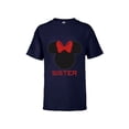 thumbnail image 1 of Disney Minnie Mouse Sister Family - Short Sleeve T-Shirt for Kids – Customized-Athletic Navy, 1 of 4