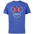 thumbnail image 1 of Disney Minnie Mouse Sister Head Icon Magic Family Trip- Short Sleeve Cotton T-Shirt for Adults - Customized-Royal Heather, 1 of 5