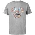 thumbnail image 1 of Disney Minnie Mouse Sister Icon Flowers Family Trip- Short Sleeve Cotton T-Shirt for Adults - Customized-Athletic Heather, 1 of 5