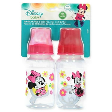 Disney Minnie Mouse "Sitting Pretty" 2-Pack Wide-neck Bottles (11 oz.) - fuchsia, one size