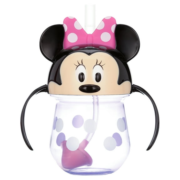 Disney Minnie Mouse Spill-Proof Weighted Straw Sippy Cup - pink/multi, one size
