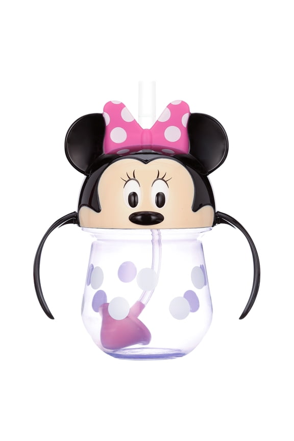 Disney Minnie Mouse Spill-Proof Weighted Straw Sippy Cup - pink/multi, one size